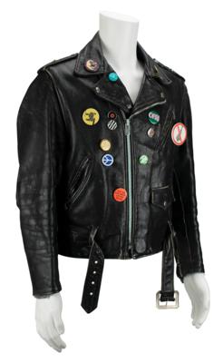 Lot #630 Frank Zappa's Leather Motorcycle Jacket: One-of-a-kind leather biker jacket from Zappa's closet - Image 1