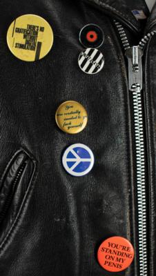 Lot #630 Frank Zappa's Leather Motorcycle Jacket: One-of-a-kind leather biker jacket from Zappa's closet - Image 2
