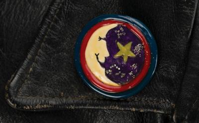 Lot #630 Frank Zappa's Leather Motorcycle Jacket: One-of-a-kind leather biker jacket from Zappa's closet - Image 6