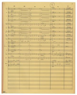 Lot #629 Frank Zappa's Handwritten Orchestral Arrangement for 'Think It Over' - Image 15
