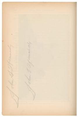 Lot #38 John F. Kennedy's 1931 French Textbook Used as a 14-Year-Old at Choate, with 77 Partial and Full Signatures by JFK, also Signed by Brother Joe - Image 4