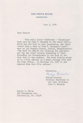 Lot #40 John F. Kennedy's 1947?1952 Congressional Address + Telephone Book Including Initialed Invoice - Image 5