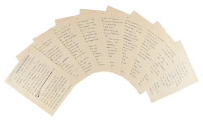 Lot #39 John F. Kennedy: John F. Kennedy's original reading copy of his speech marking the 
