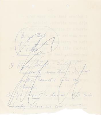 Lot #39 John F. Kennedy: John F. Kennedy's original reading copy of his speech marking the 