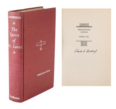 Lot #354 Charles Lindbergh Signed Book - Image 1