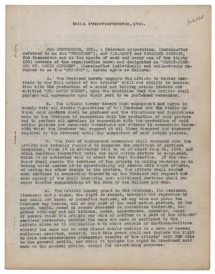 Lot #644 W. C. Handy and J. Rosamond Johnson Document Signed - Image 1