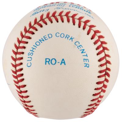 Lot #362 Neil Armstrong Signed Baseball - Image 4