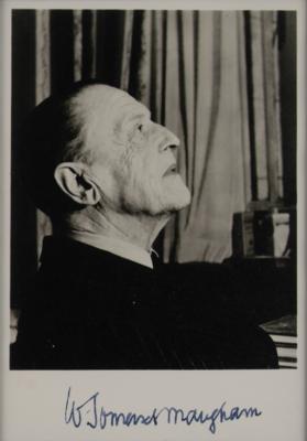 Lot #579 W. Somerset Maugham Signed Photograph - Image 1