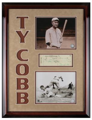 Lot #766 Ty Cobb Signed Check - Image 1