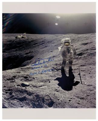 Lot #392 Charlie Duke Signed Oversized Photograph - Image 1
