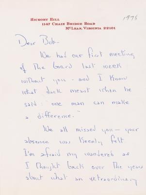 Lot #250 Ethel Kennedy: 