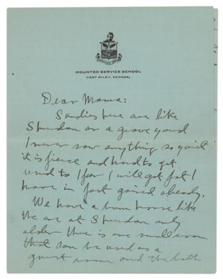 Lot #308 George S. Patton Autograph Letter Signed - Image 1