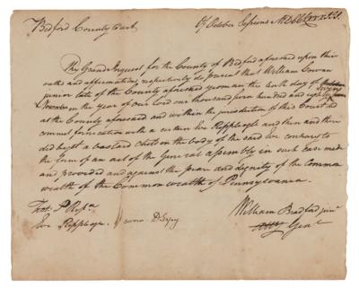 Lot #224 William Bradford (2) Documents Signed - Image 3