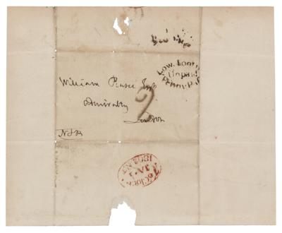 Lot #309 Horatio Nelson Hand-Addressed Free Frank - Image 1