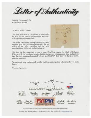 Lot #309 Horatio Nelson Hand-Addressed Free Frank - Image 3