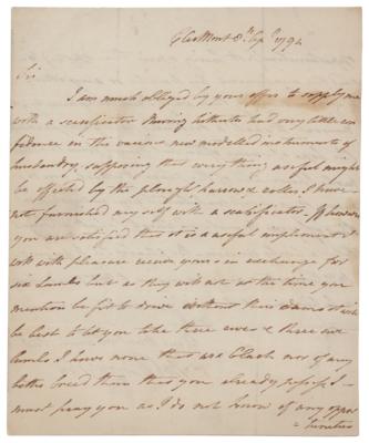 Lot #166 Robert R. Livingston Autograph Letter Signed - Image 1