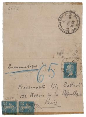 Lot #501 James Joyce Autograph Letter Signed - Image 2