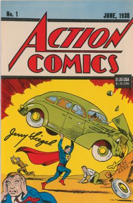 Lot #474 Jerry Siegel Signed Comic Book - Image 1