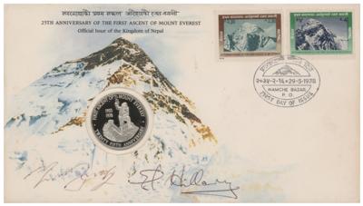 Lot #245 Edmund Hillary and Tenzing Norgay Signed