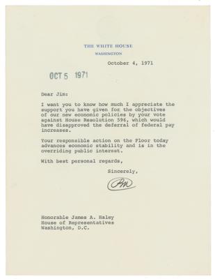 Lot #127 Richard Nixon: 