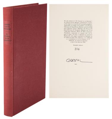 Lot #575 Gabriel Garcia Marquez Signed Book - Image 1