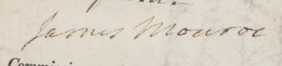 Lot #126 James Monroe Document Signed as President - Image 2