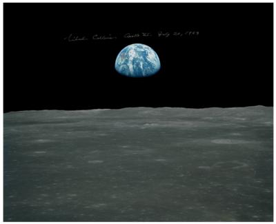 Lot #388 Michael Collins Signed Oversized Photograph - Image 1