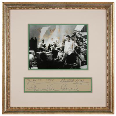 Lot #705 Humphrey Bogart Signature - Image 1