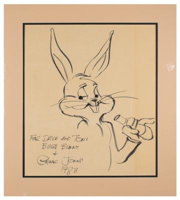 Lot #462 Chuck Jones Signed Oversized Sketch - Image 1