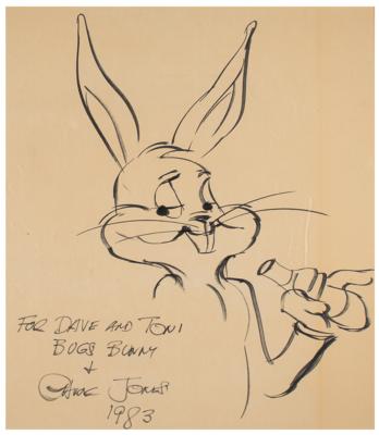 Lot #462 Chuck Jones Signed Oversized Sketch - Image 2