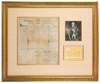 Lot #4 John Adams Document Signed as President - Image 1