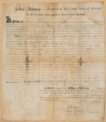 Lot #4 John Adams Document Signed as President - Image 2