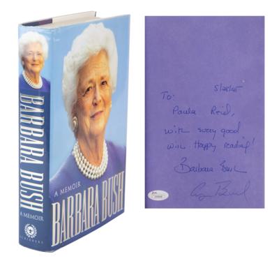 Lot #72 George and Barbara Bush Signed Book - Image 1