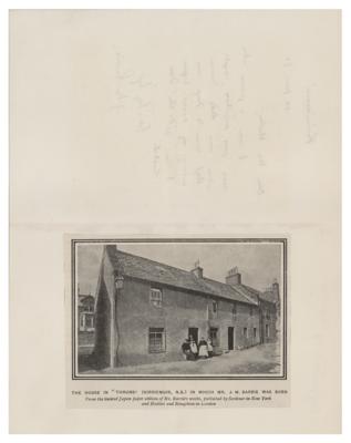 Lot #476 James M. Barrie: 