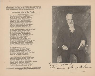Lot #574 Edwin Markham (3) Signed Items - Image 2