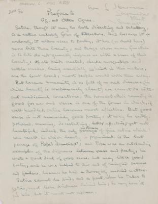 Lot #562 Laurence Housman Autograph Manuscript Signed and Autograph Letter Signed - Image 2