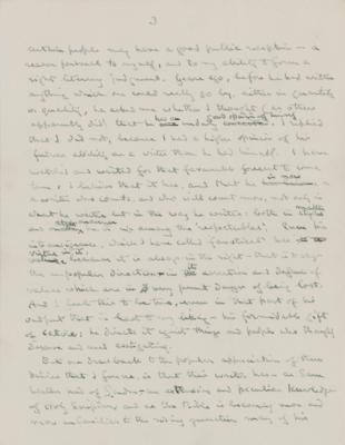 Lot #562 Laurence Housman Autograph Manuscript Signed and Autograph Letter Signed - Image 4