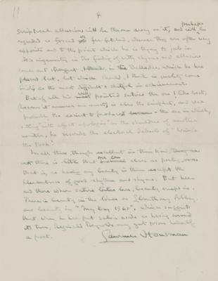 Lot #562 Laurence Housman Autograph Manuscript Signed and Autograph Letter Signed - Image 5