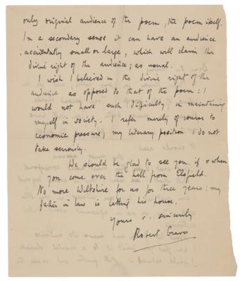 Lot #557 Robert Graves: 