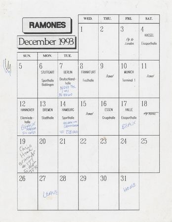 Lot #5338 CJ Ramone's Handwritten Song Lyrics - Image 3