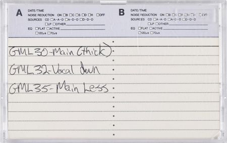 Lot #5328 CJ Ramone's 'Spiderman' Cassette Tape