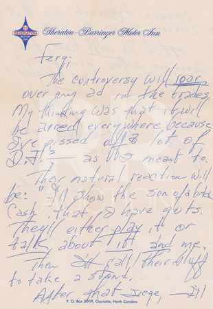 Lot #5185 Johnny Cash Archive of (10) Signed Letters - Image 11