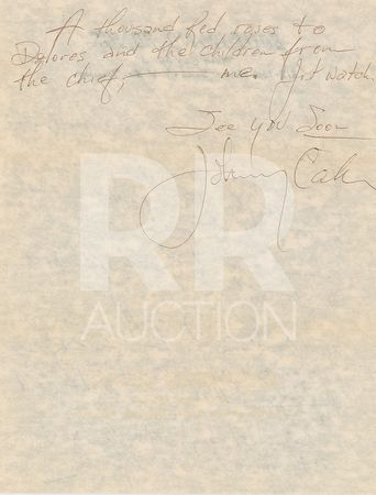 Lot #5185 Johnny Cash Archive of (10) Signed Letters - Image 15
