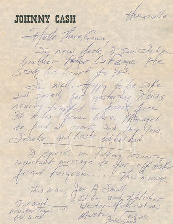 Lot #5185 Johnny Cash Archive of (10) Signed Letters - Image 23