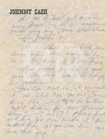 Lot #5185 Johnny Cash Archive of (10) Signed Letters - Image 24