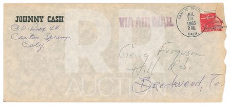 Lot #5185 Johnny Cash Archive of (10) Signed Letters - Image 26