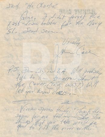 Lot #5185 Johnny Cash Archive of (10) Signed Letters - Image 9