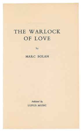 Lot #5198 Marc Bolan: The Warlock of Love First Edition Book - Image 2