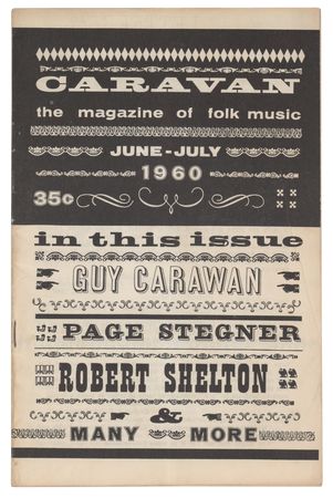 Lot #5200 Caravan Magazine (June-July 1960, featuring Robert Shelton) - Image 1