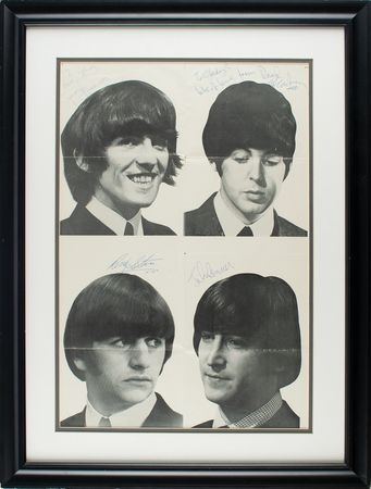 Lot #5004 Beatles Signed Poster - Image 2